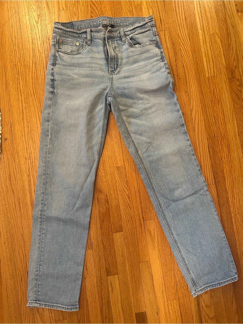 American Eagle Outfitters Light Blue Straight Leg Jeans